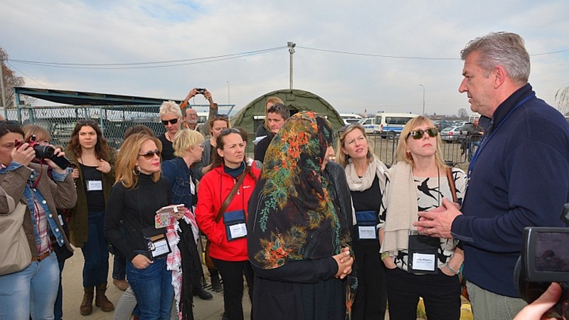 Nobel Peace Prize winners visit Croatian refugee centre